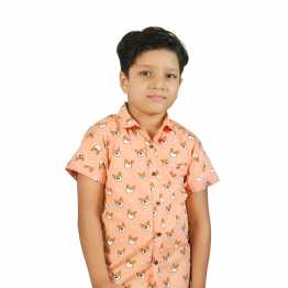 "Cute baby Fox All Over Print  Short Sleeve Shirt For Boys'"
